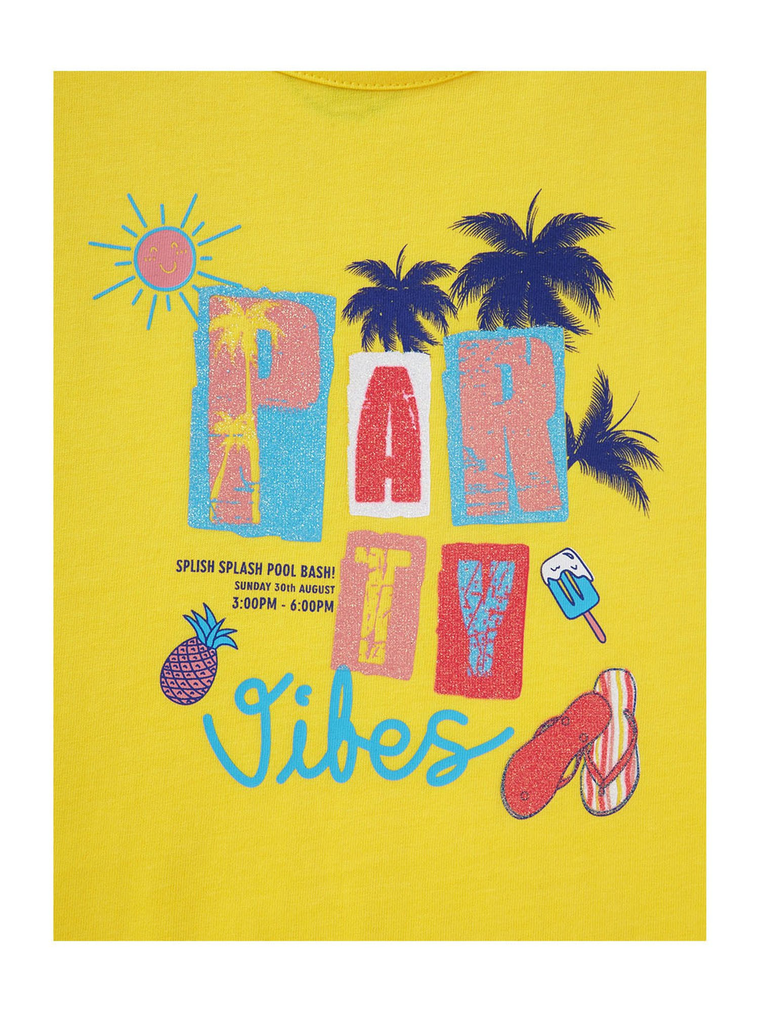 Cub McPaws Kids Yellow Printed  Top