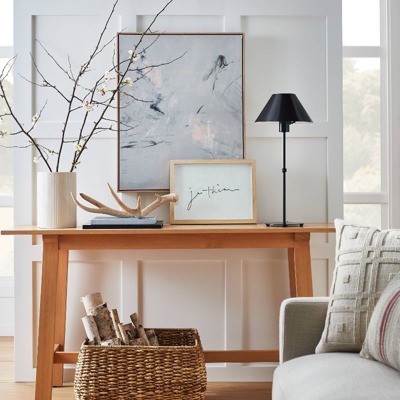 24" x 30" Natural Abstract Markings Framed Wall Art - Threshold™ designed with Studio McGee