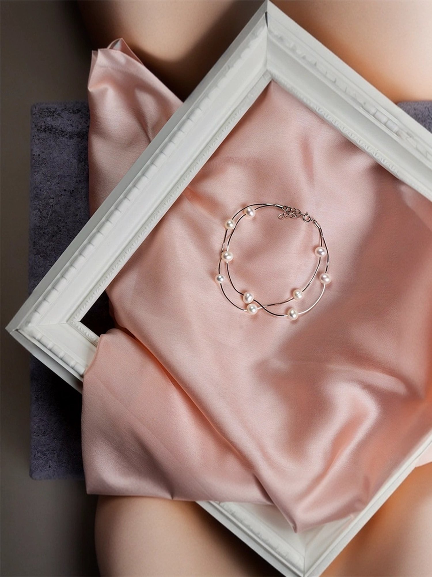 Touch925 Sterling Silver Wildwood Pearl Bracelet for Women & Girls