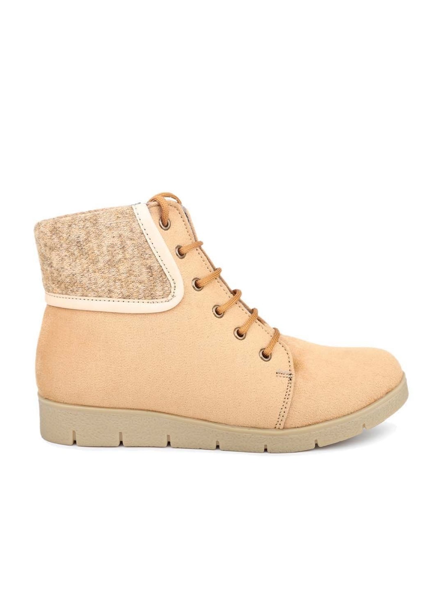 Inc.5 Women's Beige Derby Boots