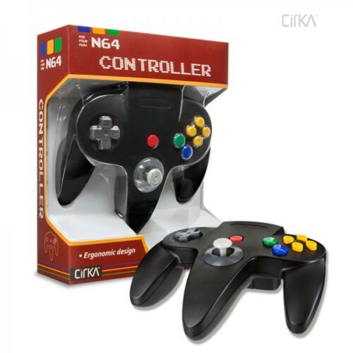 N64 Controller (Black) - CirKa Retail pack NEW