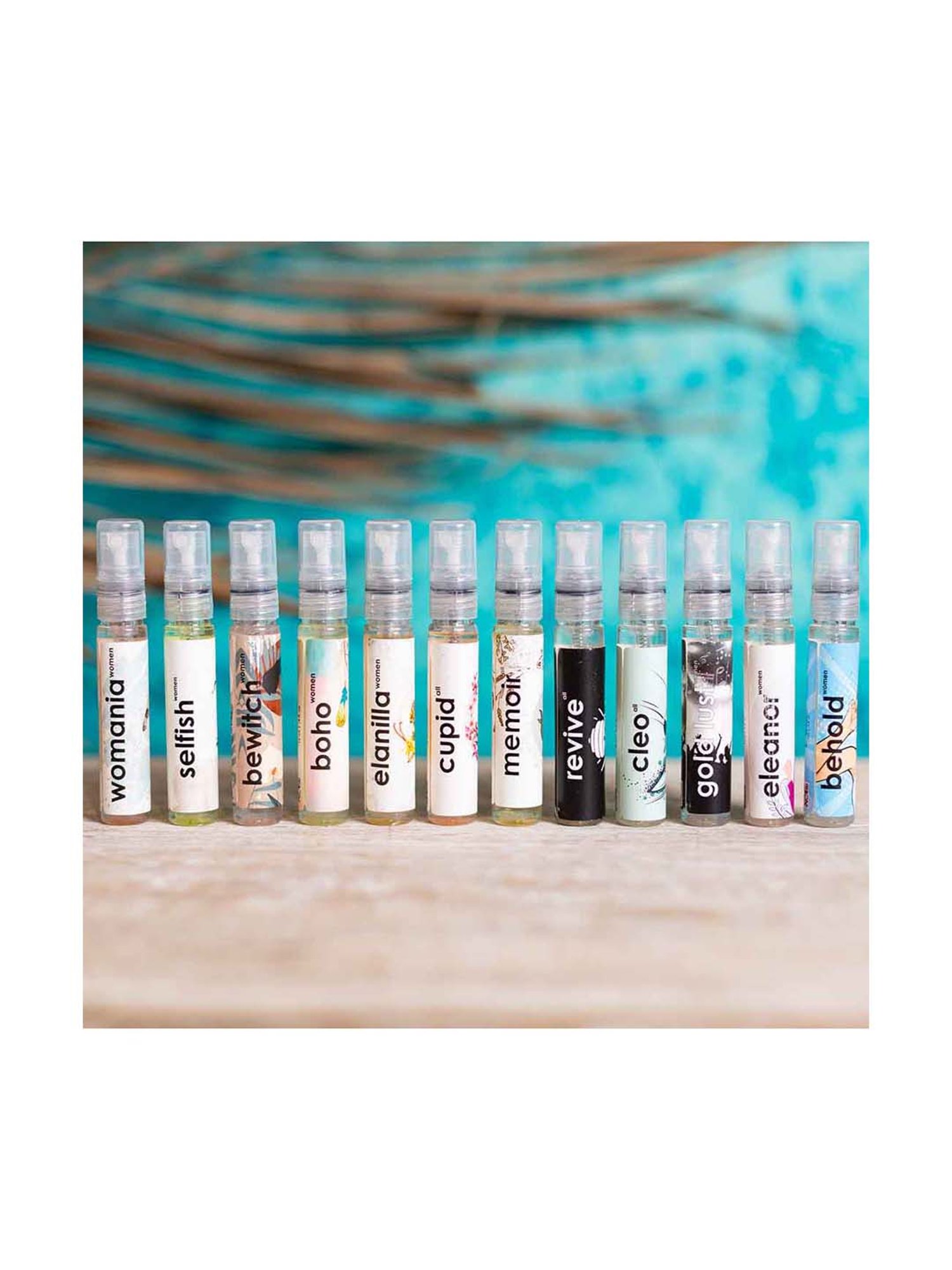 Adiveda Natural Perfume Sample Set of 12 for Women