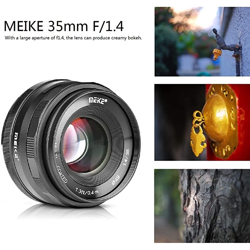 MK-35mm F/1.4 Manual Focus Large Aperture Lens Compatible with Canon Mirrorless Camera