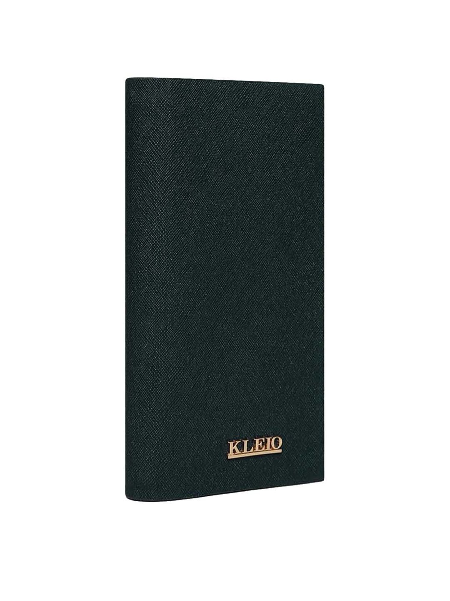 KLEIO Green Solid Zip Around Wallet for Women