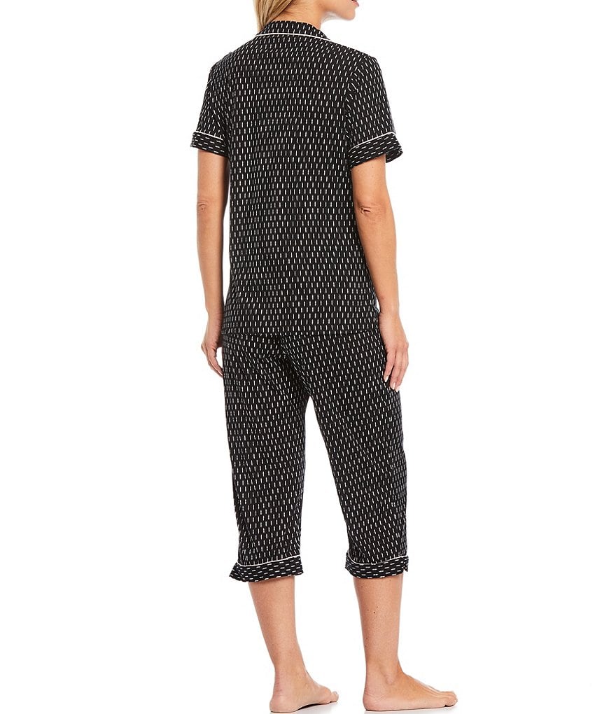 Miss Elaine Geometric Printed Luxe Knit Coordinating Pajama Set