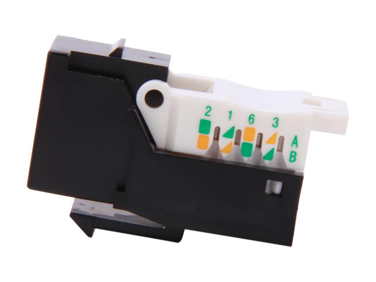 SA  RJ45TL-K Cat. 6 Tool Less Keystone Jack -Black