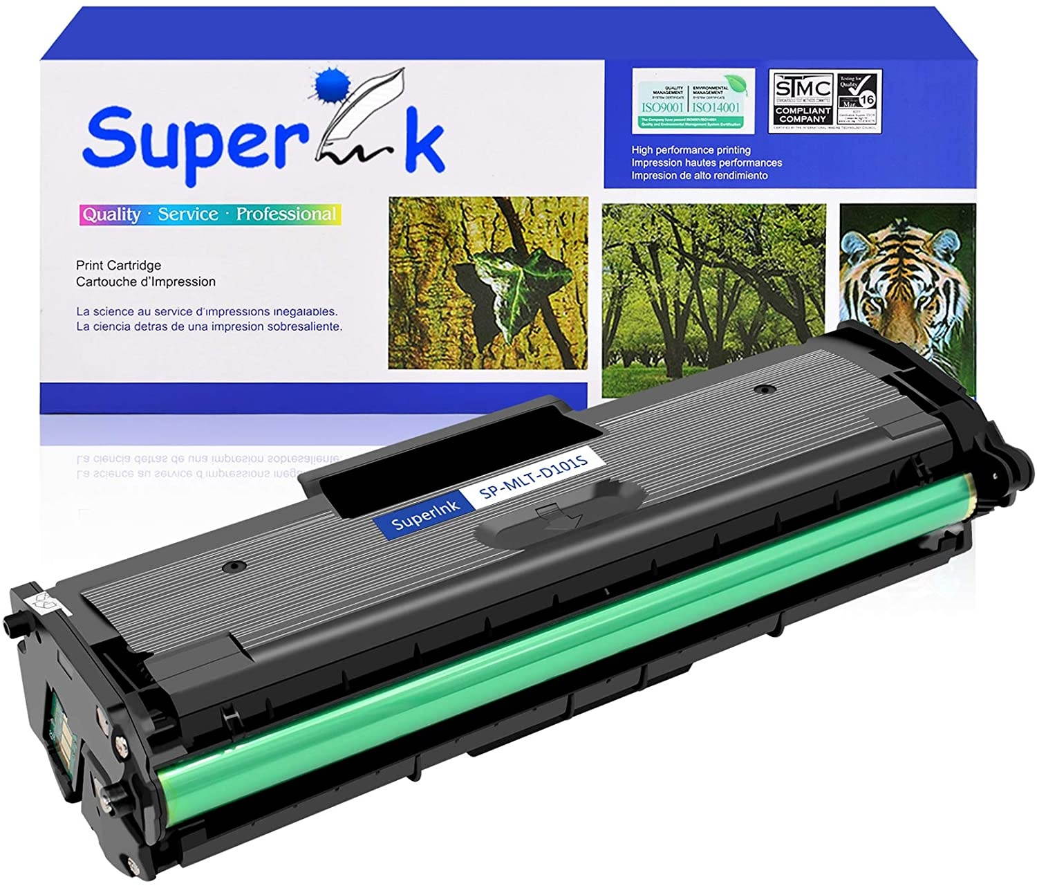 SuperInk 1 Pack Compatible Toner Cartridge Replacement for Samsung MLT-D101S D101S 101S MLTD101S Black Use in ML-2166W ML-2160 ML-2165 SCX-3405W ML-2165W SCX-3405FW SCX-3400 SCX-3401FH Printer