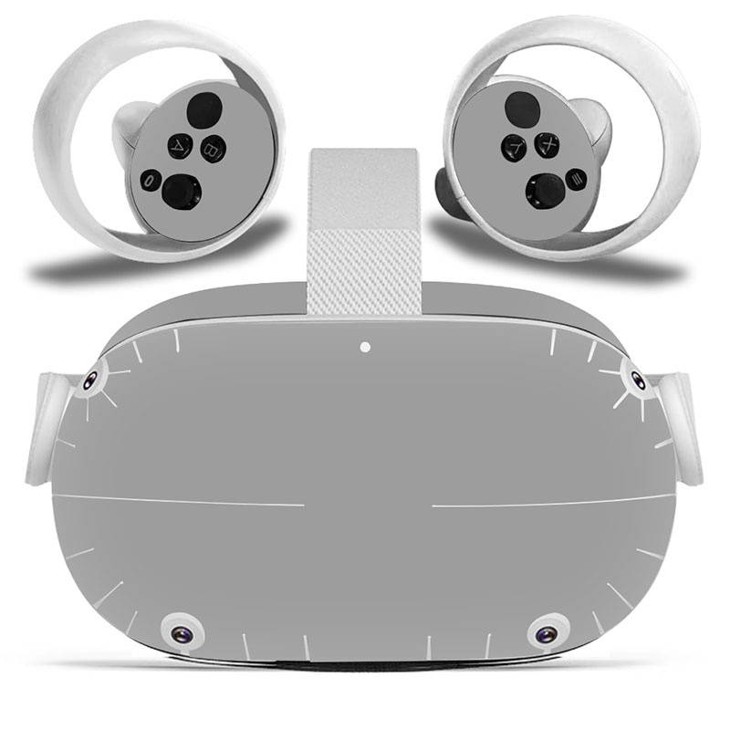 Amify Vinyl Skin Sticker for Oculus Quest 2 VR Headset Controller PVC Decals Cute Cartoon Wrap Cover for Oculus Quest 2 Accessories