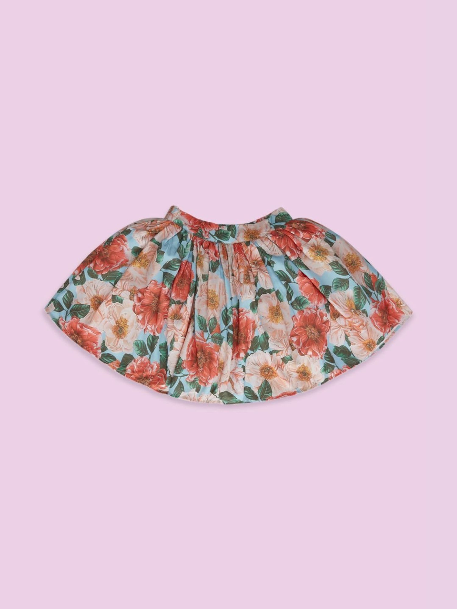 A Little Fable Kids Multicolor Solid Skirt