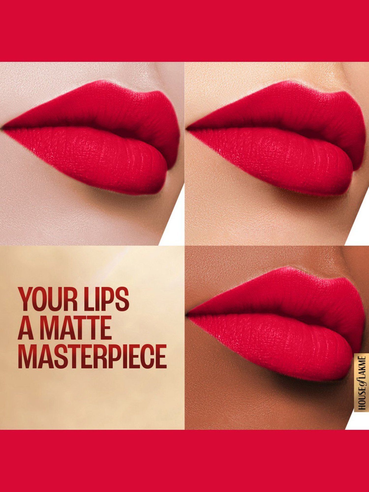 Lakme Priming Matte Lipstick Red Coat - 3.6 gm