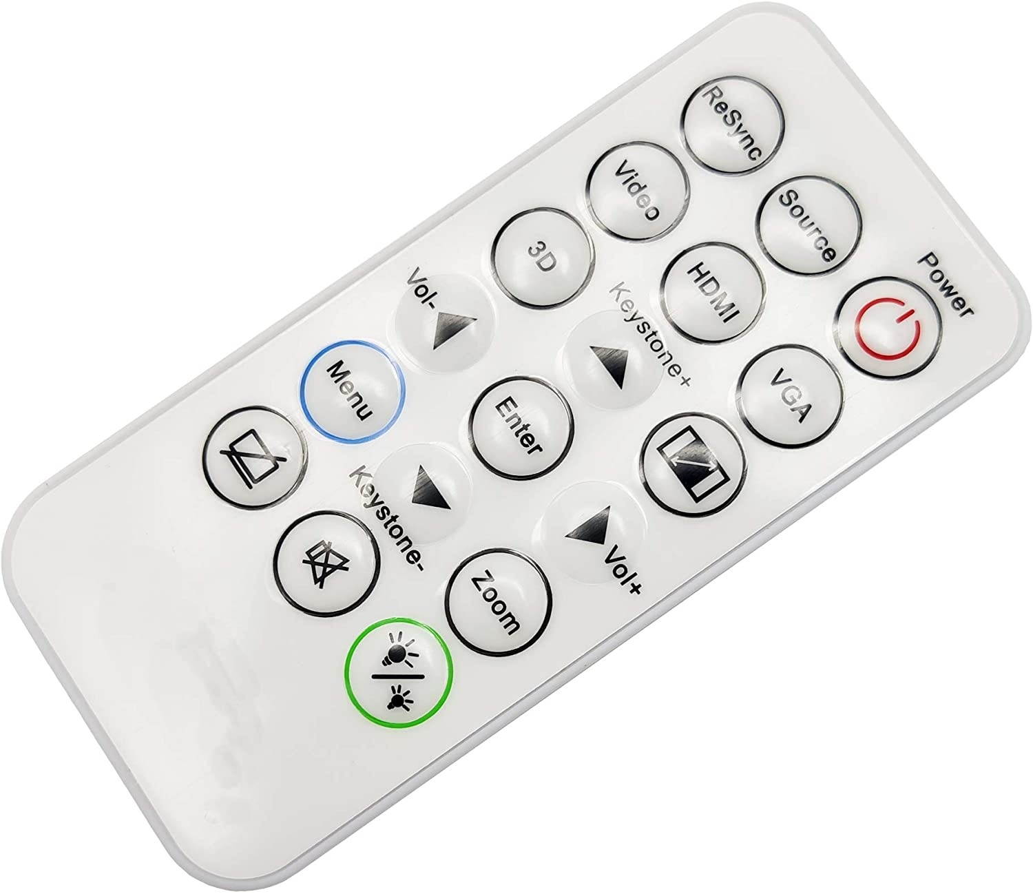 INTECHING SP.8VH02GC01 Projector Remote Control for Optoma DAESSGN, DS344, DS346, DW346, DX345, DX346, H112e, H182X, HD28HDR, HD39HDR, S310e, S315, S316, W310, W312, W316, X312, X315, X316