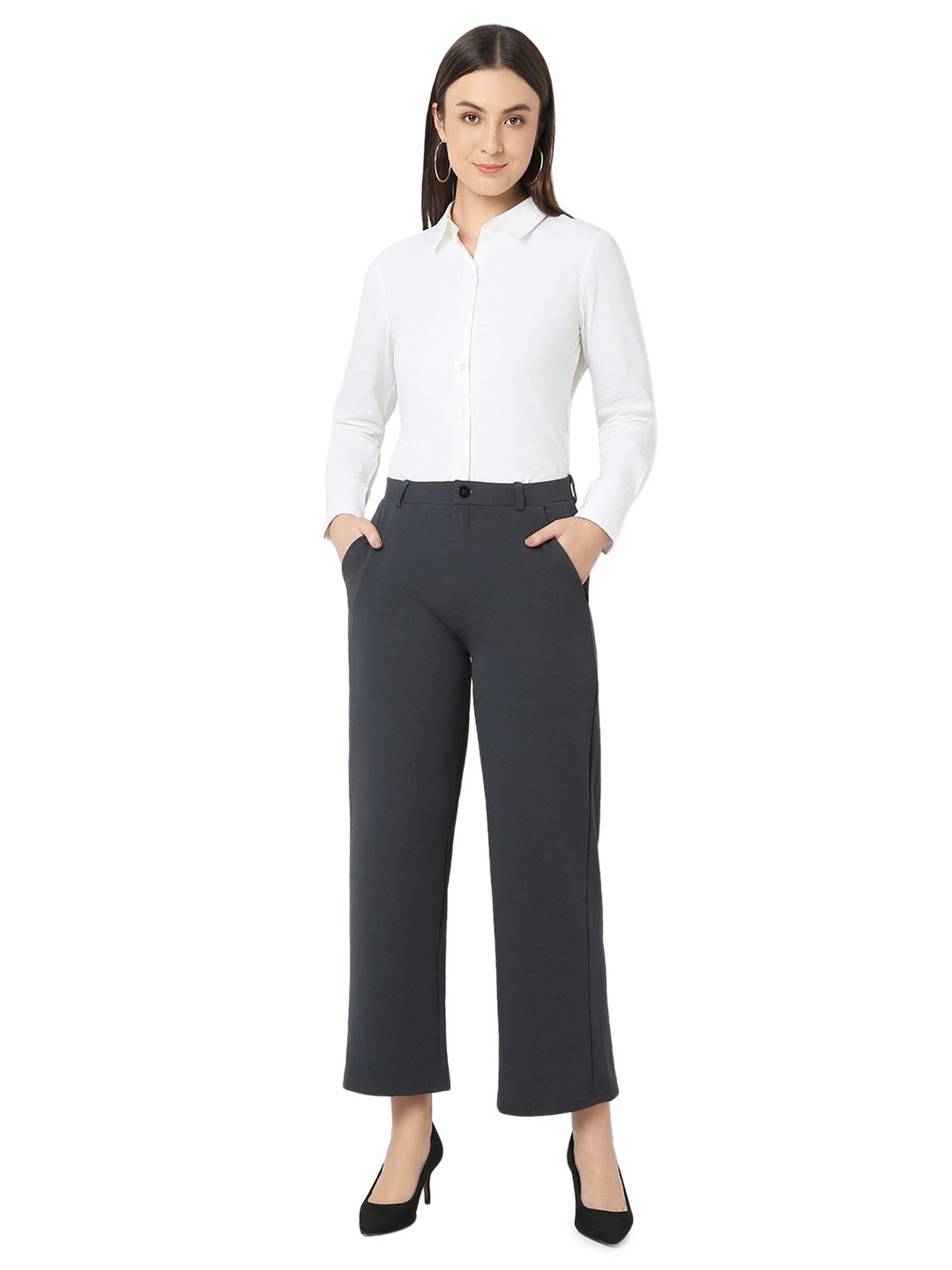 Smarty Pants Charcoal Grey Trousers