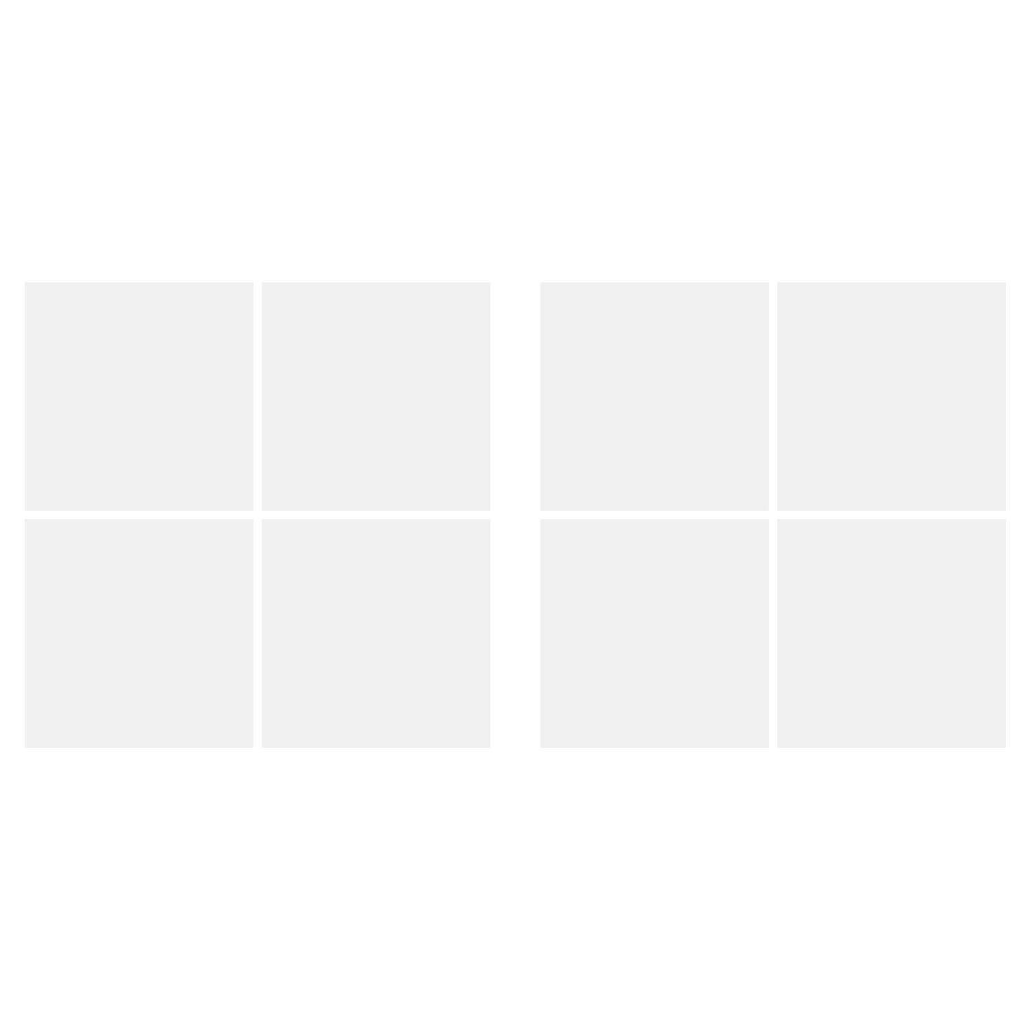 LiteMark 5.5 Inch Golden Yellow Square Decals - Pack of 8