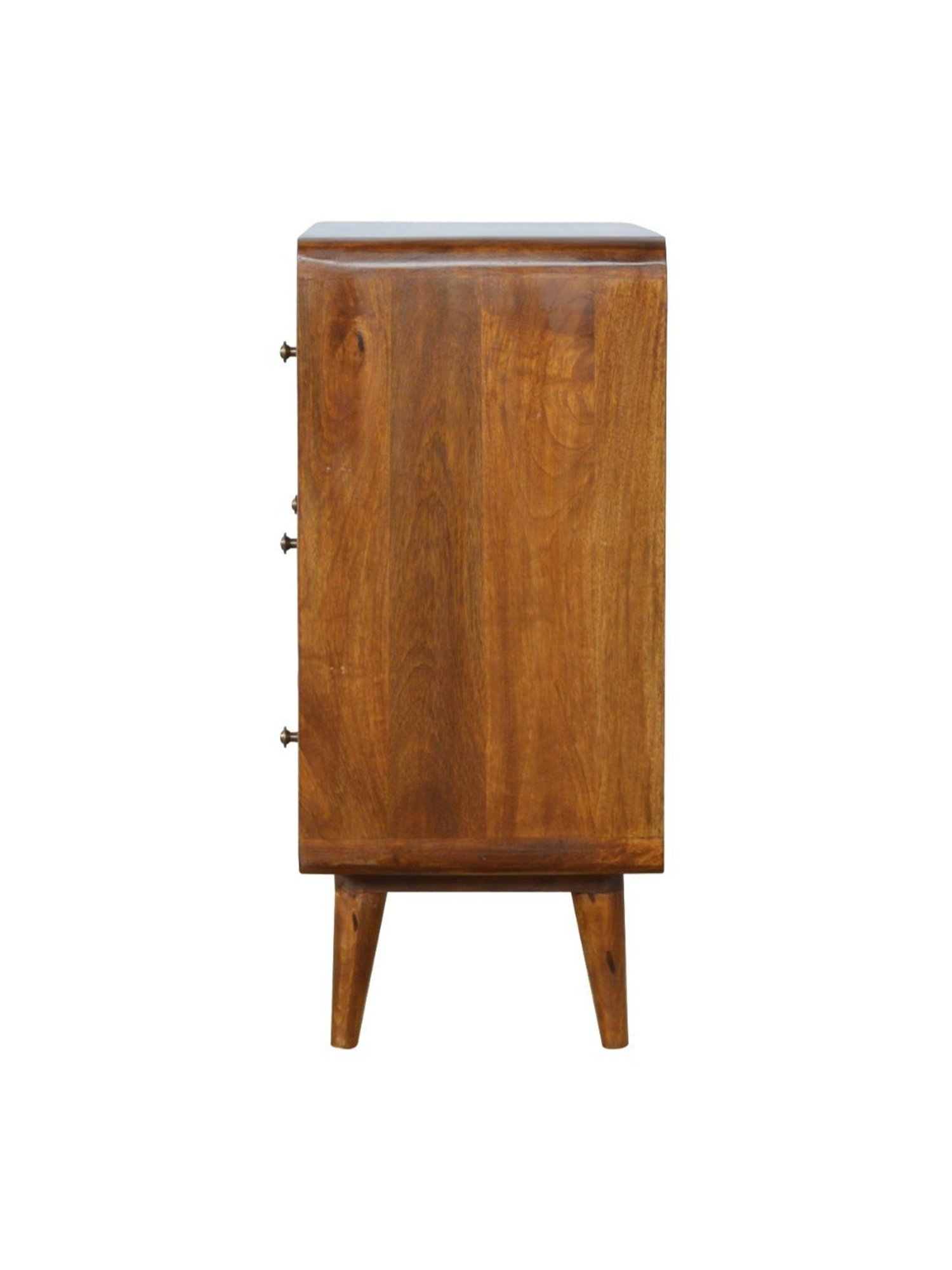 Artisan Furniture Brown Curved Chestnut Chest
