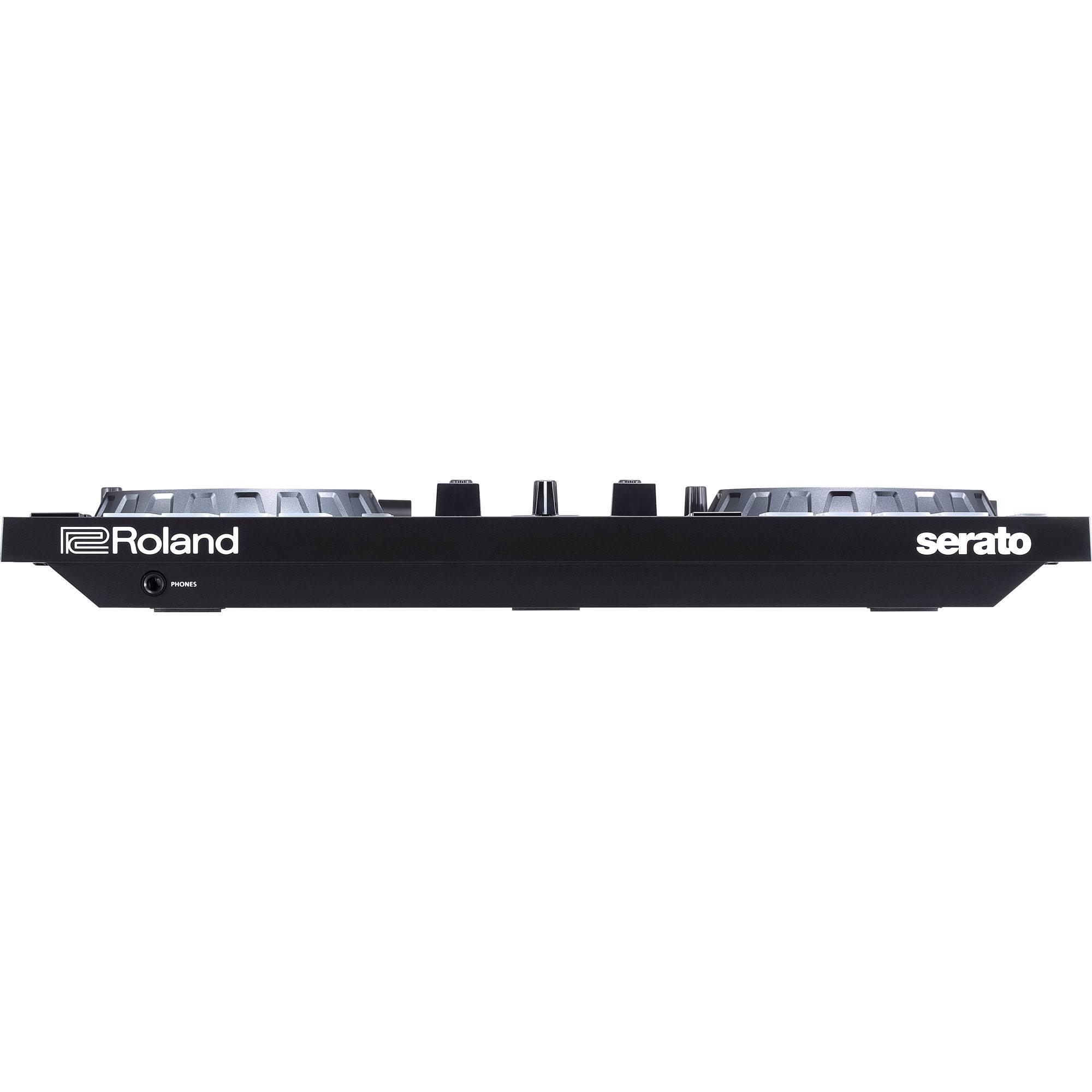 Roland 2 Channel 4 Deck Serato Intro DJ Lite Controller, Black