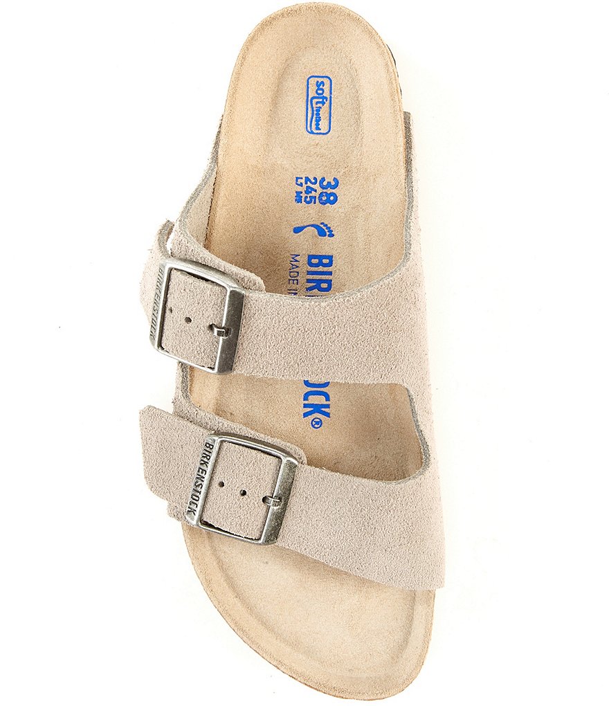 Birkenstock Women's Arizona Suede Dual Adjustable Buckle Strap Sandals