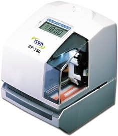 SP-250 Electronic Time Clock & Date Stamp is a multi-purpose machine that is commonly used for payroll, job costing or as document stamper. Free lifetime support + operational battery backup included.