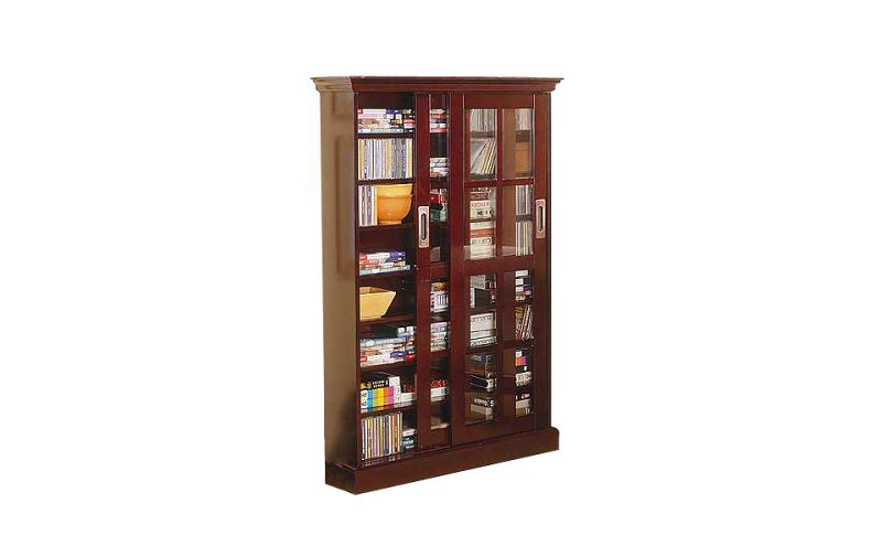 Sliding Door Media Cabinet Espresso 49" - Aiden Lane