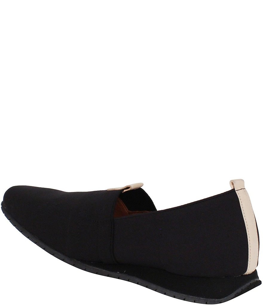L'Amour Des Pieds Tumai Stretch Fabric Slip Ons