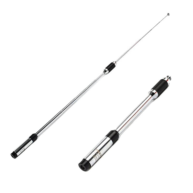 144430MHz SAMMale Ham Radio Transceiver Telescopic Antenna 35inch High Gain Extendable for BaoFeng UV3R UV100 Kenwood Wouxun KGUV6D KGUV8D TYT MD 390 MD 380 Walkie Talkie