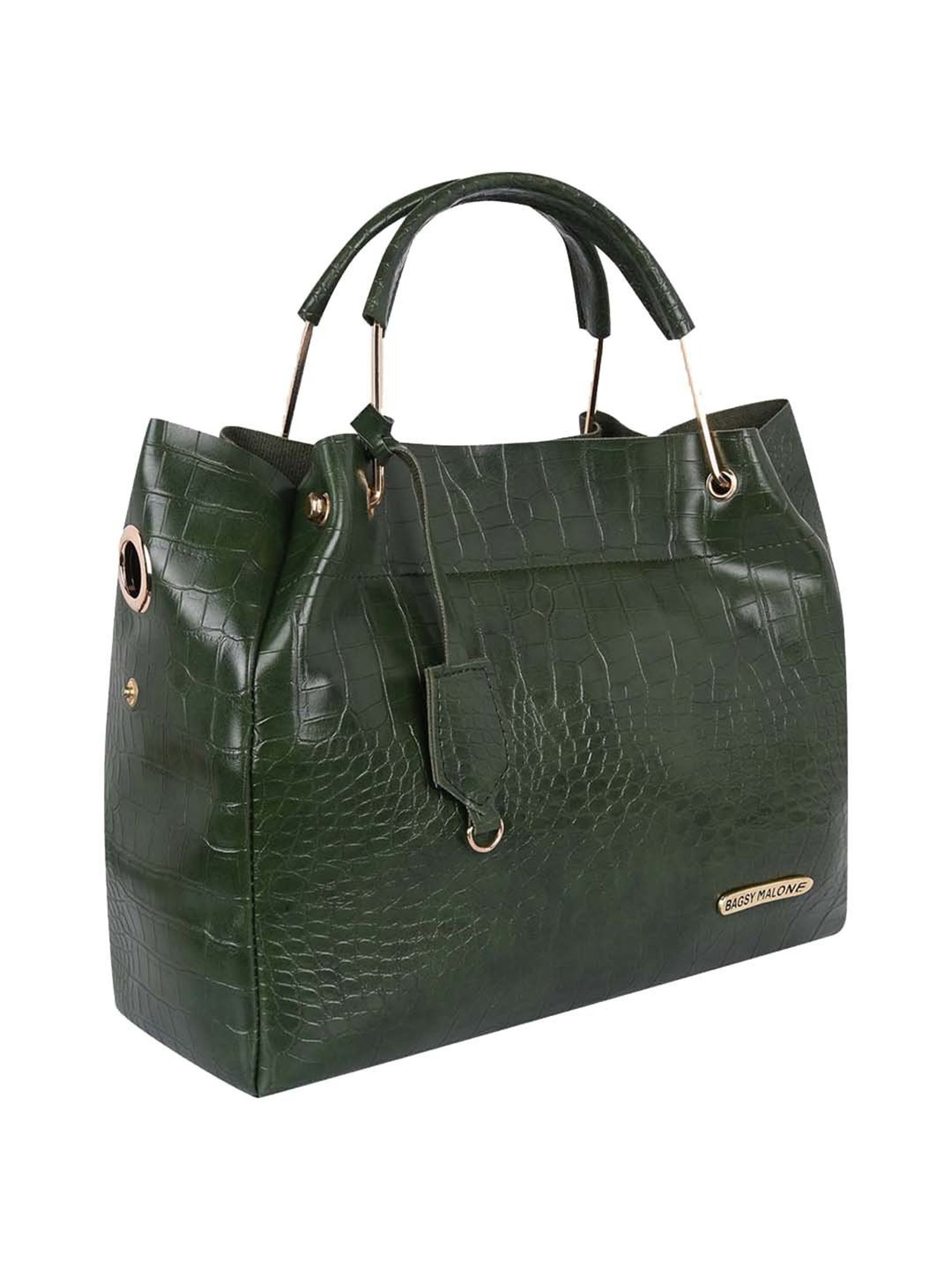 Call It Spring Black Combo Solid Large Tote Handbag