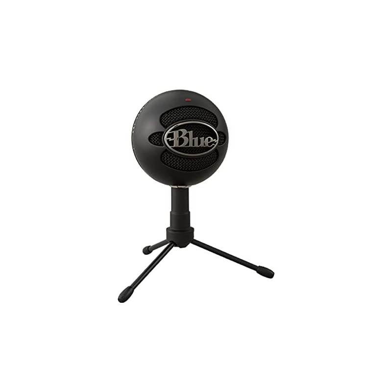 Snowball iCE Microphone (Black) with Knox Gear Boom Arm, Shock Mount and Pop Filter Bundle