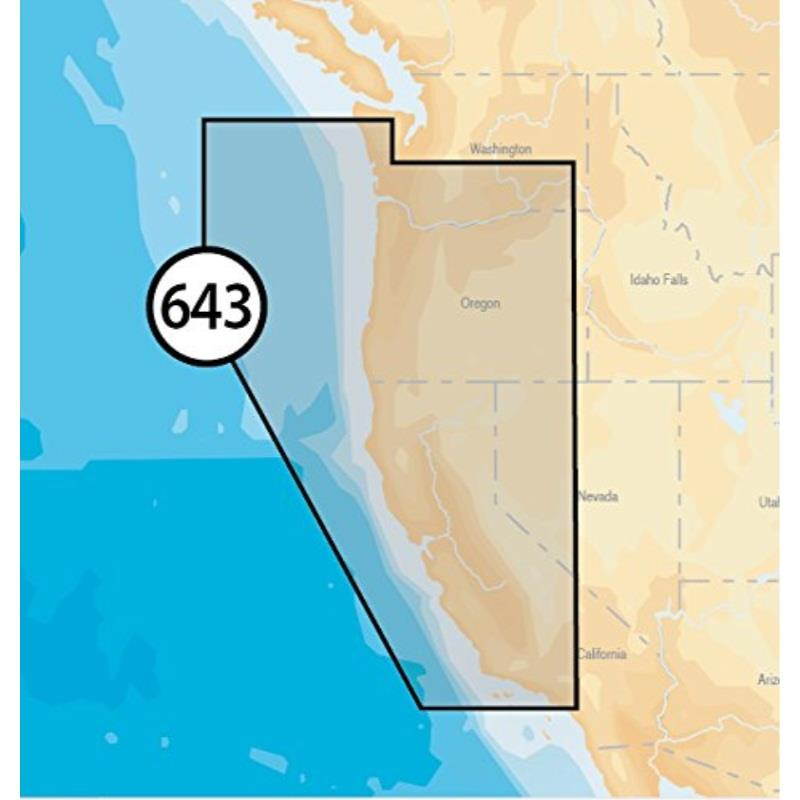 navionics platinum plus 643p+ california and oregon marine charts on sd/msd