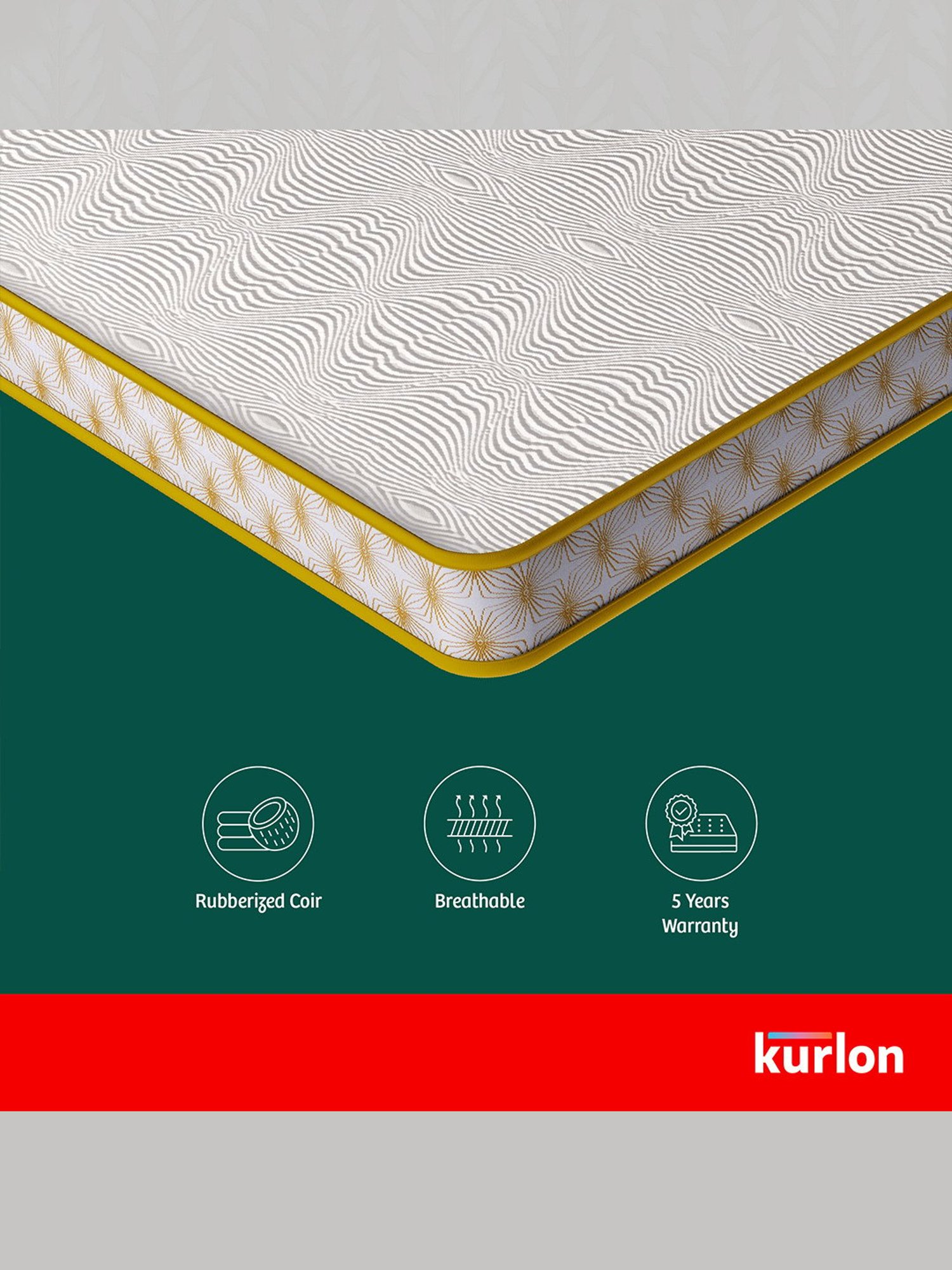 Kurlon Ortho Magic White Latex Single Size Mattress