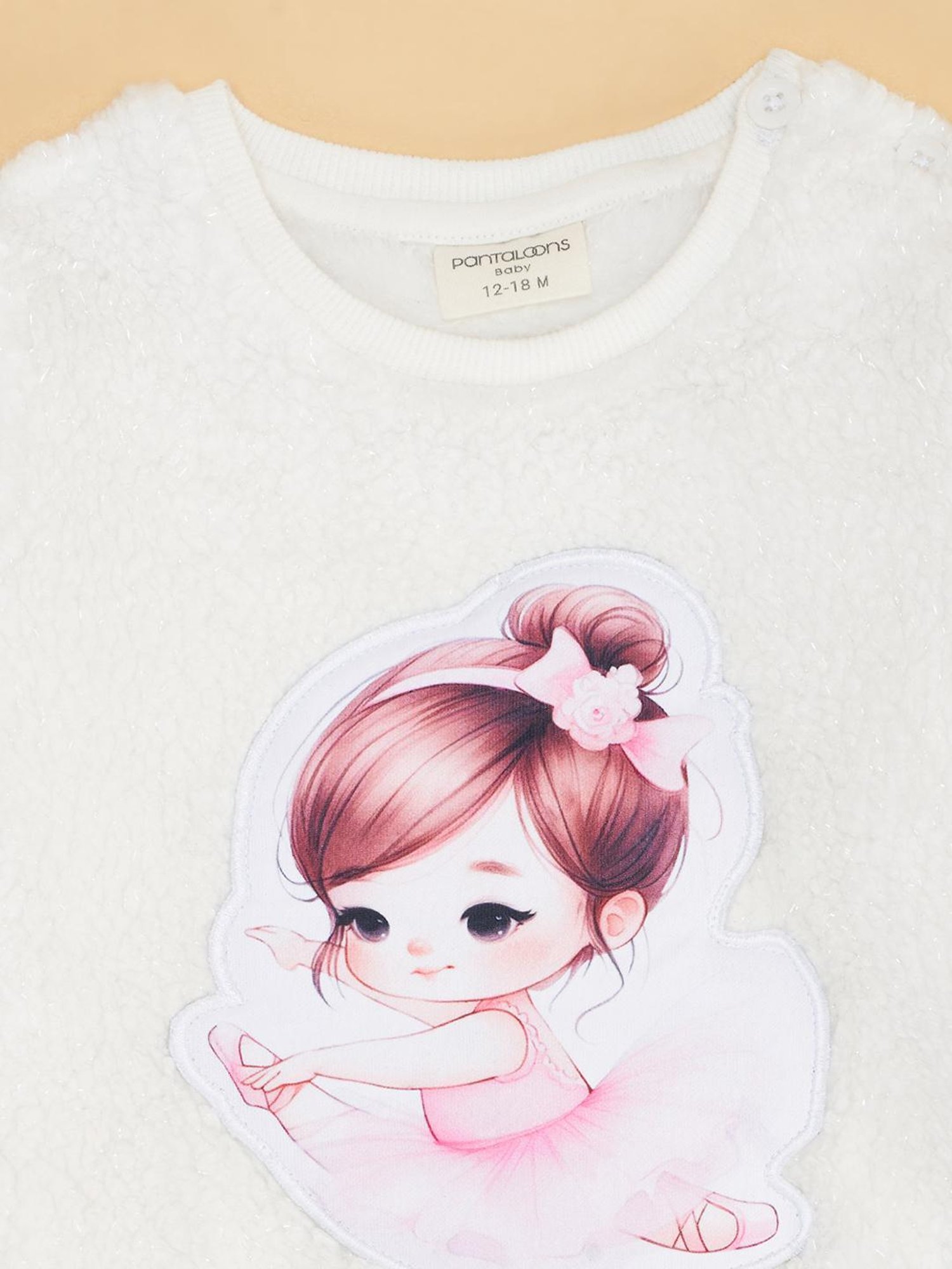 Pantaloons Baby off-White Sweatshirt