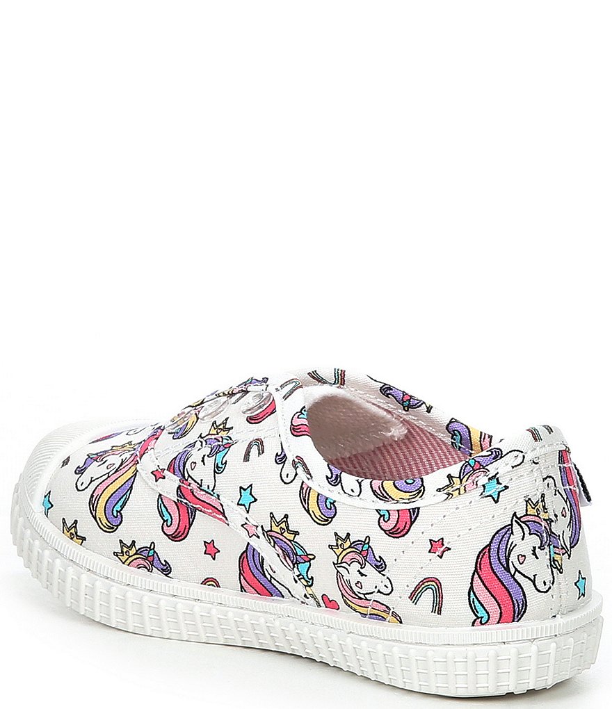 Copper Key Adventure Wear Girl's Budeee-A Washable Eyelet Unicorn Print Sneakers (Infant)