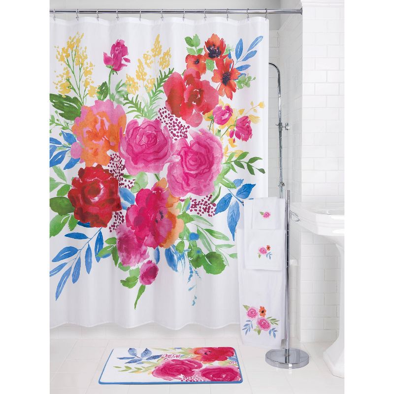 Floral Burst Bath Rug - Allure Home Creations