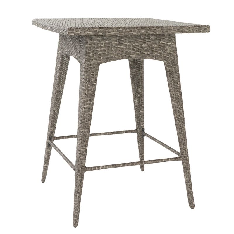 Renaissance Square Outdoor Patio Stacking Table - Gray - Vifah