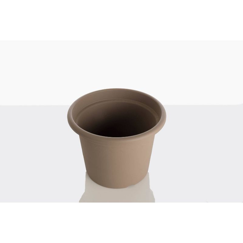 14.75" x 19.5" Indoor/Outdoor Resin Geo Planter Brown - Alfresco Home LLC