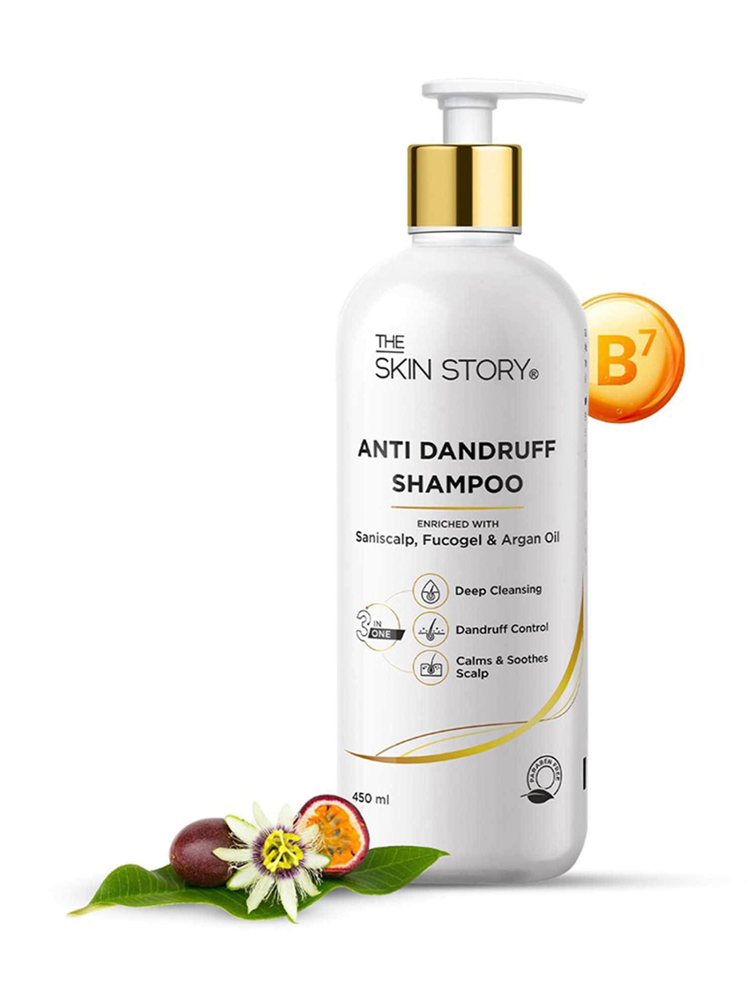 The Skin Story Saniscalp & Argan Oil Anti Dandruff Shampoo - 450 ml