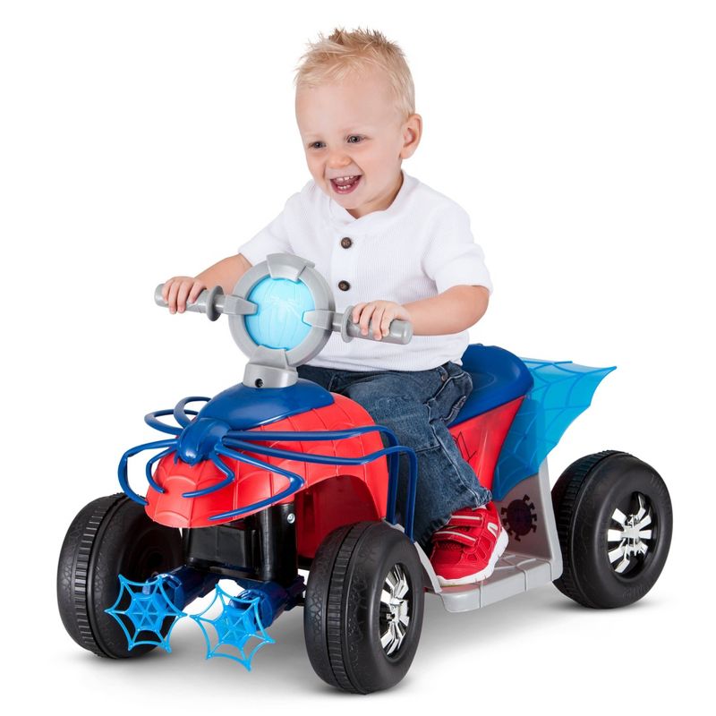 Spider-Man 6V Quad Powered Ride-On - Red