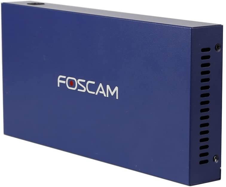 Foscam PS108 8 Port 10/100Mbps POE Switch, 4 PoE Port and 4 RJ45 Port Desktop Network Switch (Blue)