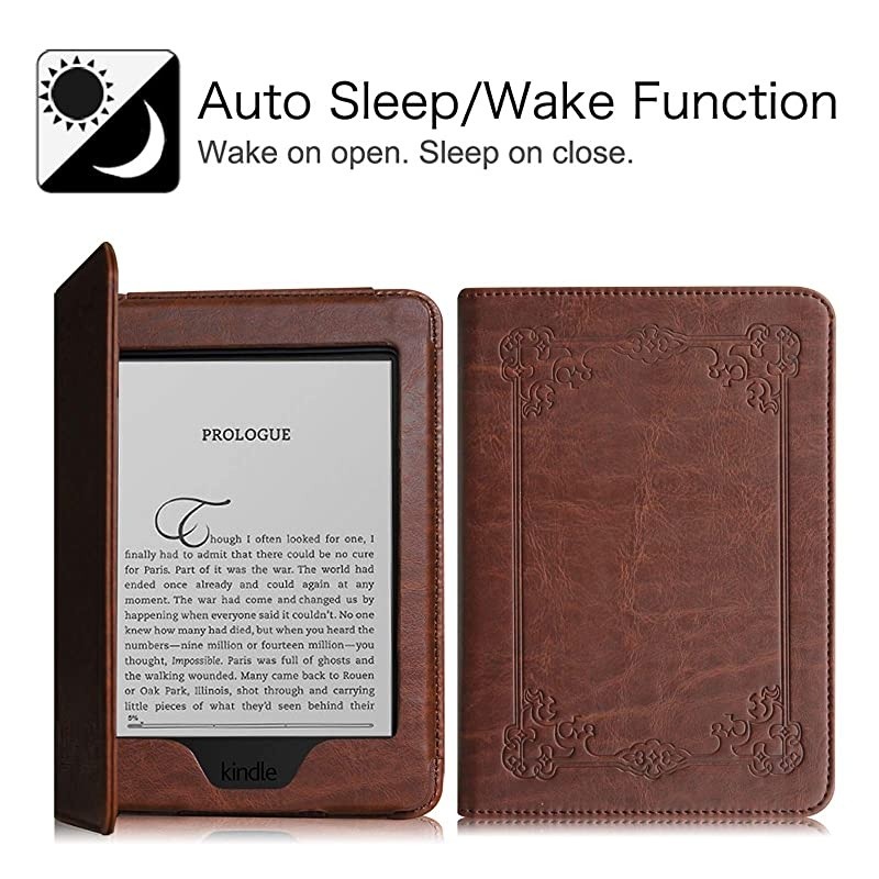 Folio Case for Kindle Paperwhite Fits All Paperwhite Generations Prior to 2018 Not Fit AllNew Paperwhite 10th Gen Vintage Antique Bronze
