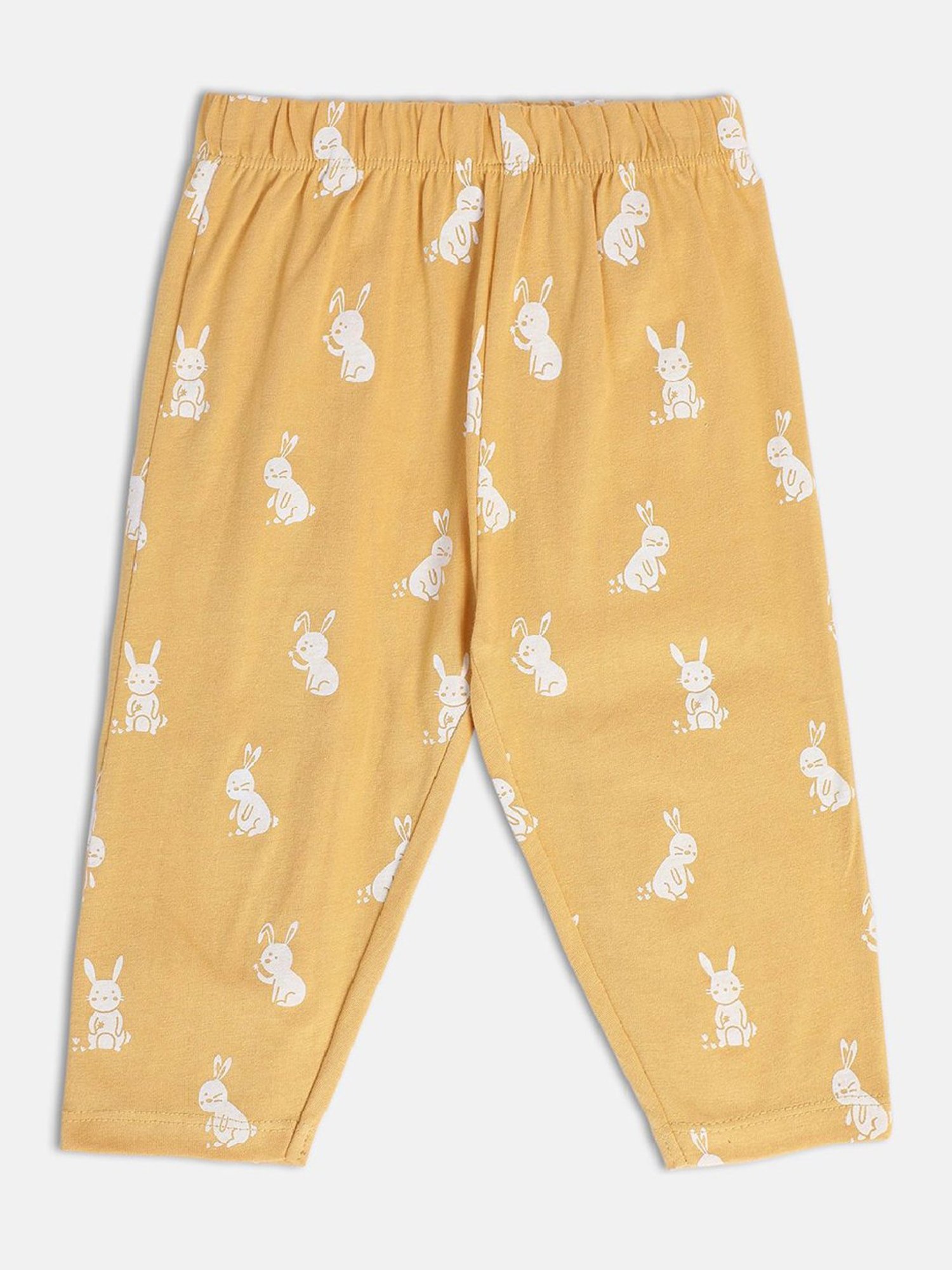 MINIKLUB Kids Orange Graphic Print Full Sleeves Top with Pants