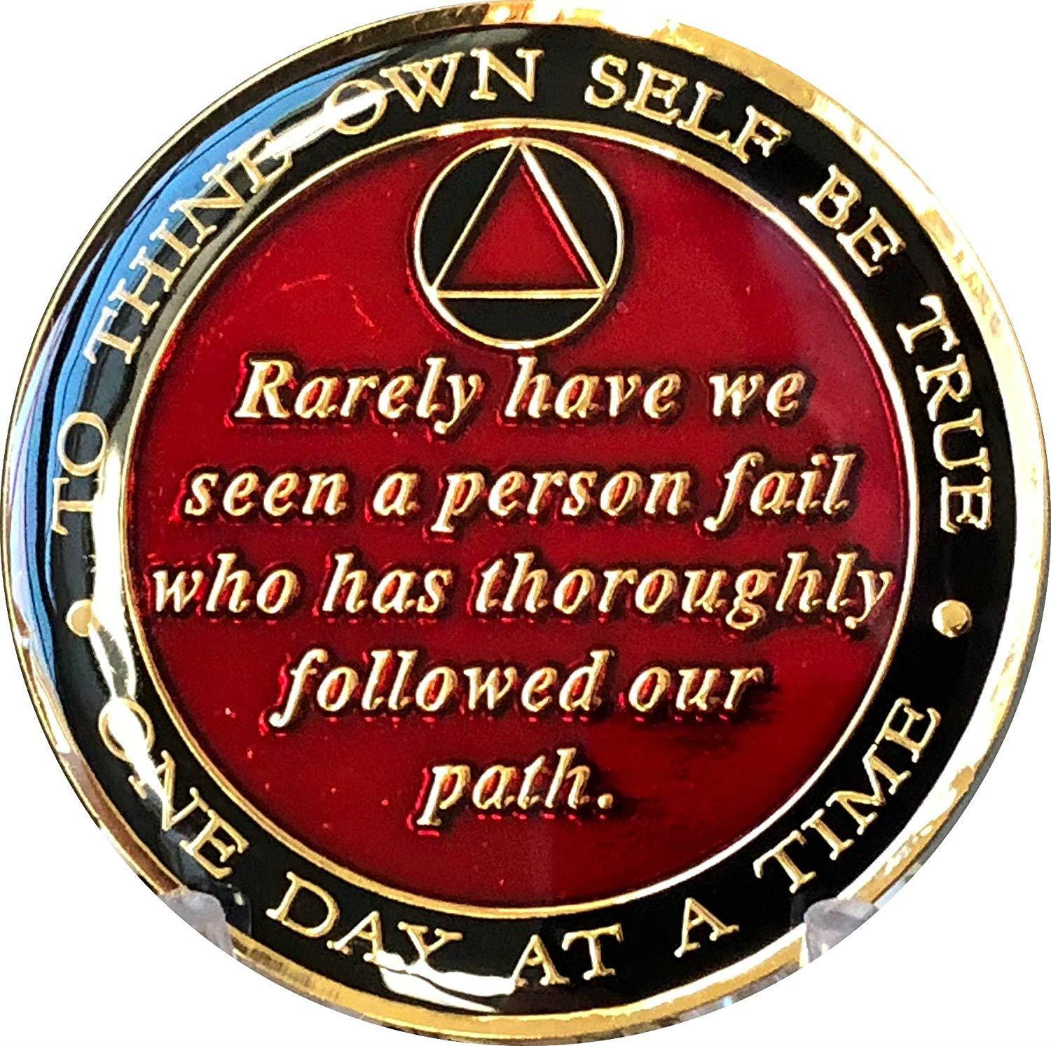 4 Year Founders Blue Tri-Plate AA Medallion Bill & Bob Chip IV