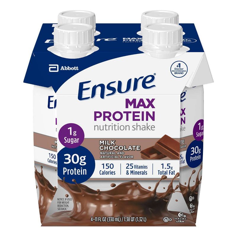 Ensure Max Protein Nutritional Shake - Chocolate - 4ct/44 fl oz