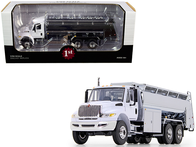 2010 International Lonestar Truck Tractor White 1/87 (HO) Scale Model Car by Brekina