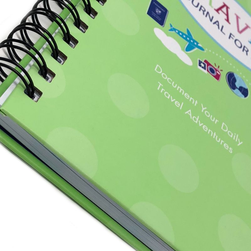 Travel Journal for Kids 8.5"x5.5" Green- Kahootie Co