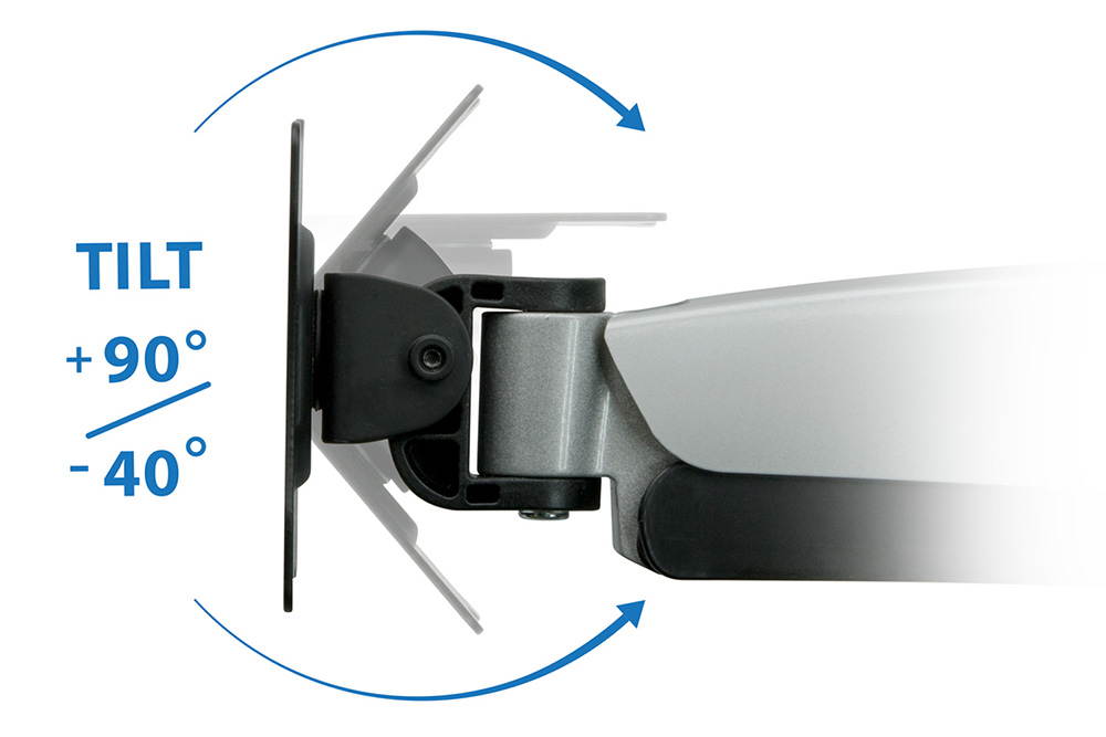 Mount-It! Dual Monitor Desk Mount | Fits 17"-27" Computer Screens | Full Motion