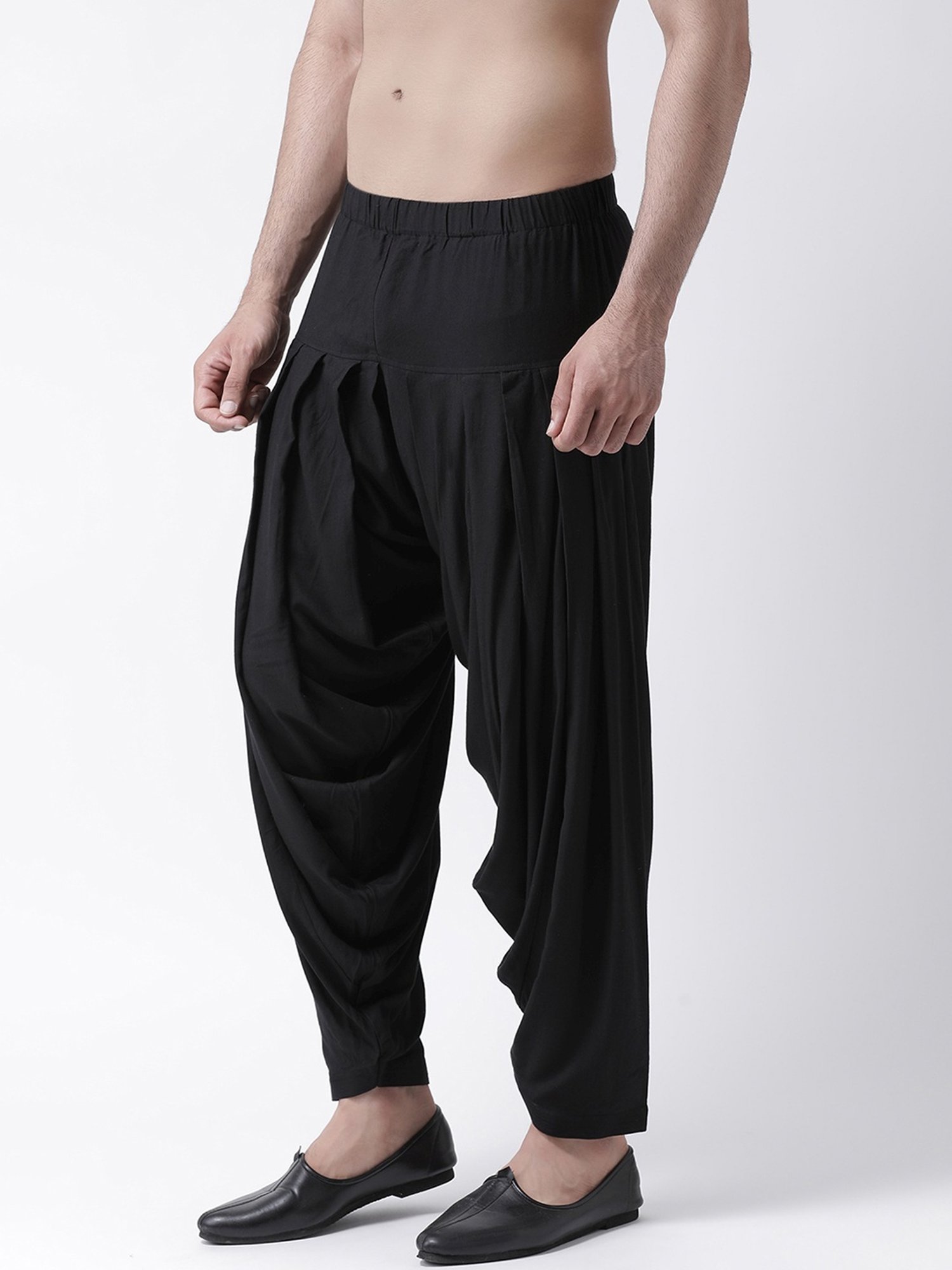 Ramraj ALAMEEN White Cotton Solid Dhotis