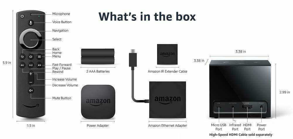 Amazon Fire TV Cube 4K Ultra Media Player 4K Ultra HD & Alexa Smart Assistant