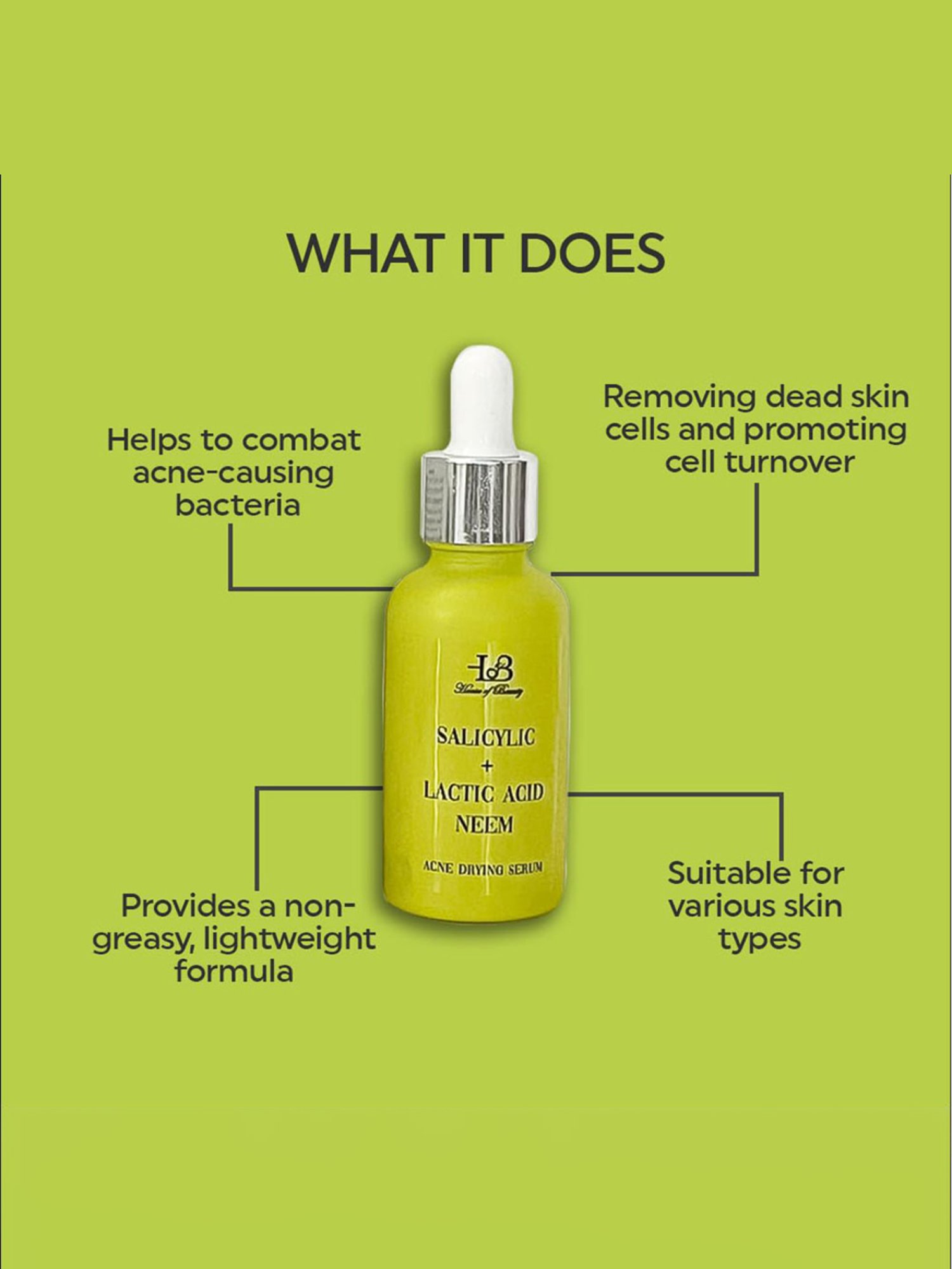 House of Beauty Acne Drying Serum - 30 ml