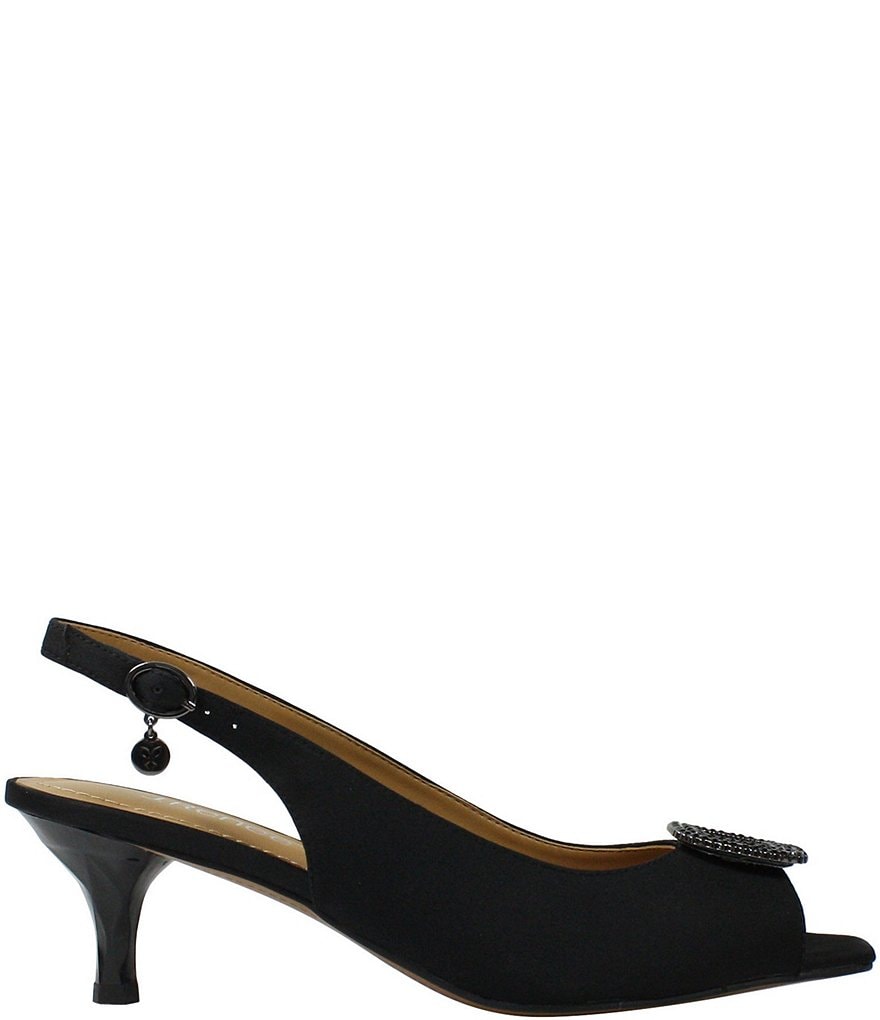 Trotters Kari Pearlized Leather Block-Heel Pumps