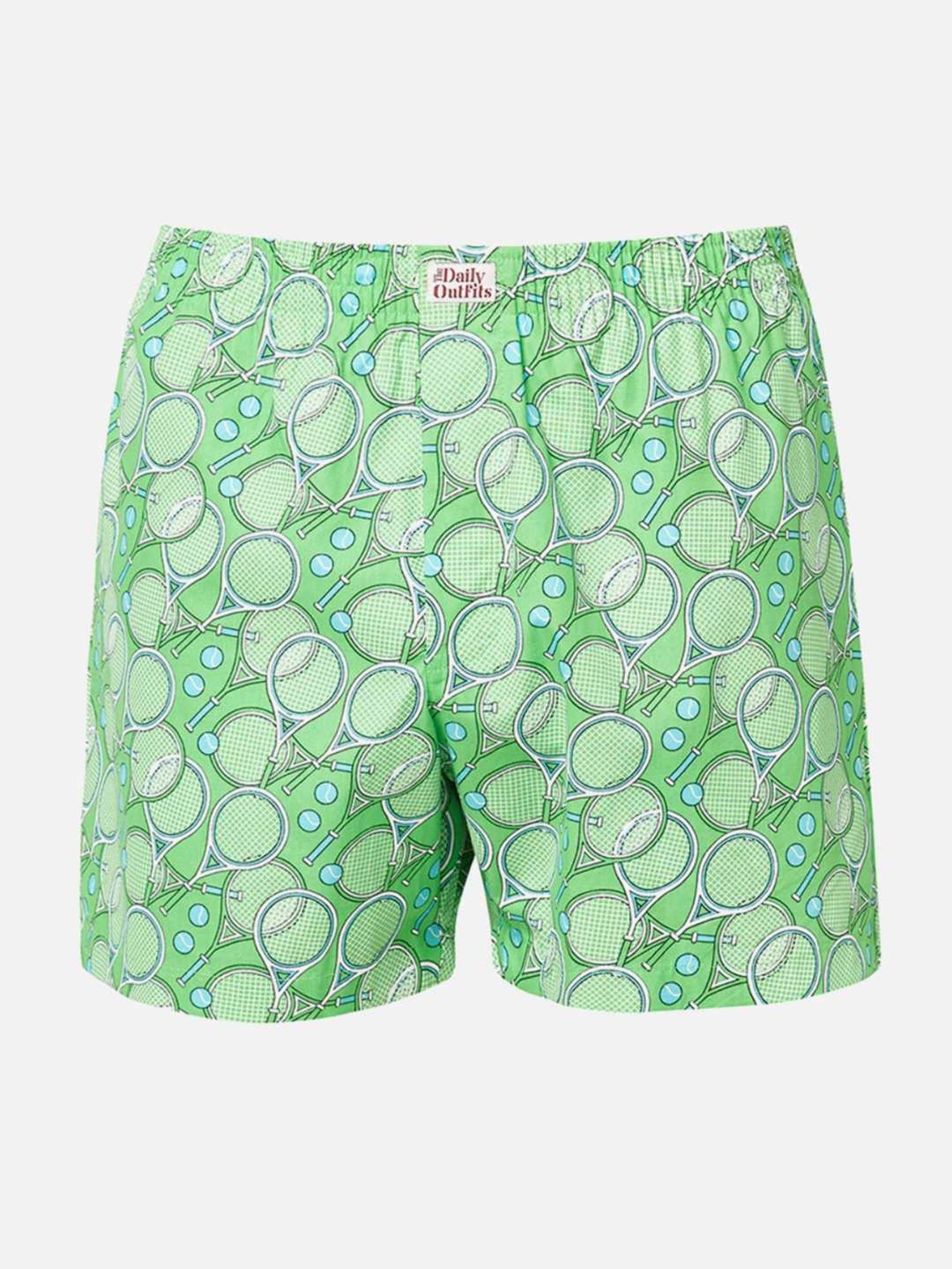 The Daily Outfits Green & Grey Cotton Regular Fit Checks Boxers - Pack Of 3