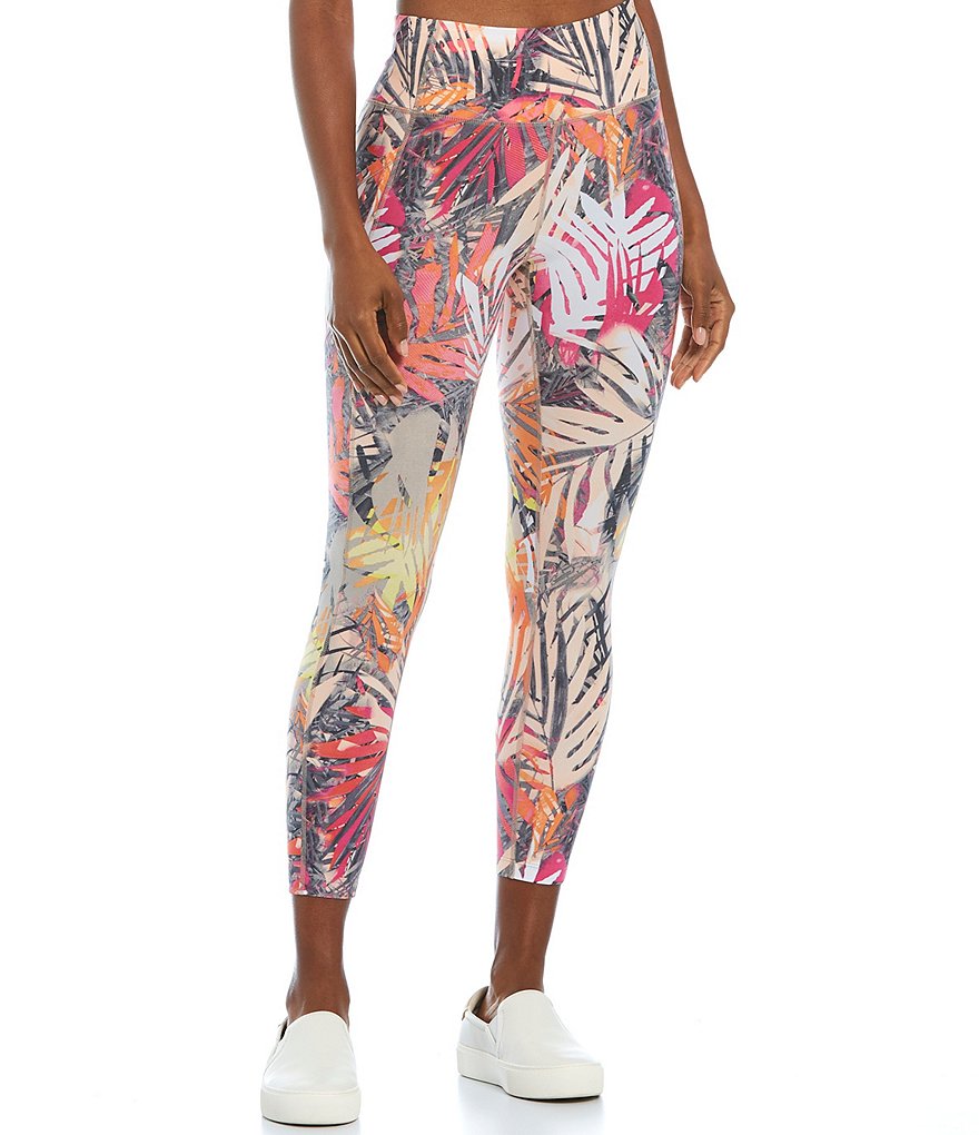 Calvin Klein Performance Print Side Pocket 7/8 4-Way Stretch Tights