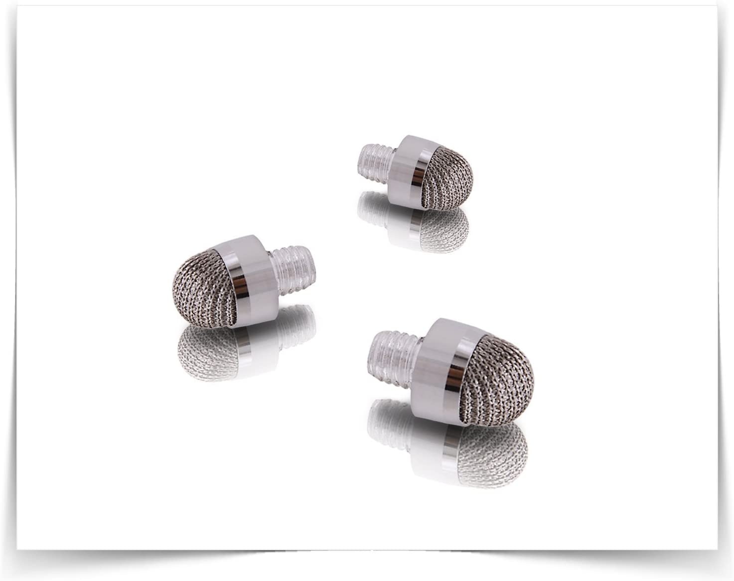 Stylus Pen Replaceable Micro-Knit Mesh Tip - Capacitive Touchscreen Stylus Tablet Styli with Lanyards Touch Screen Cleaning Cloth and Replacement Tips (3 Pack)